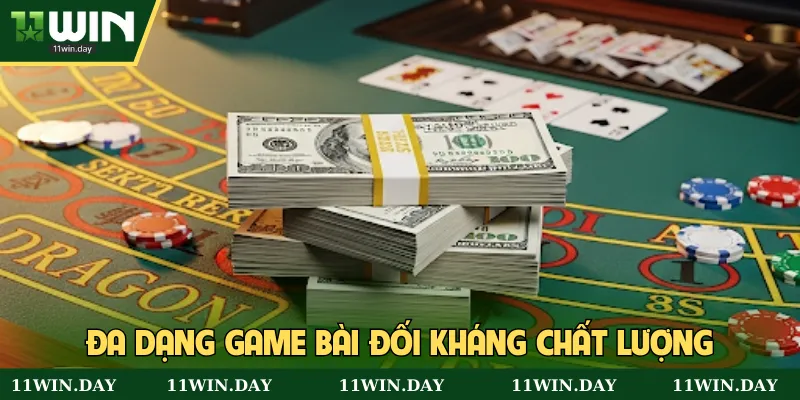 Đa dạng game bài đối kháng chất lượng